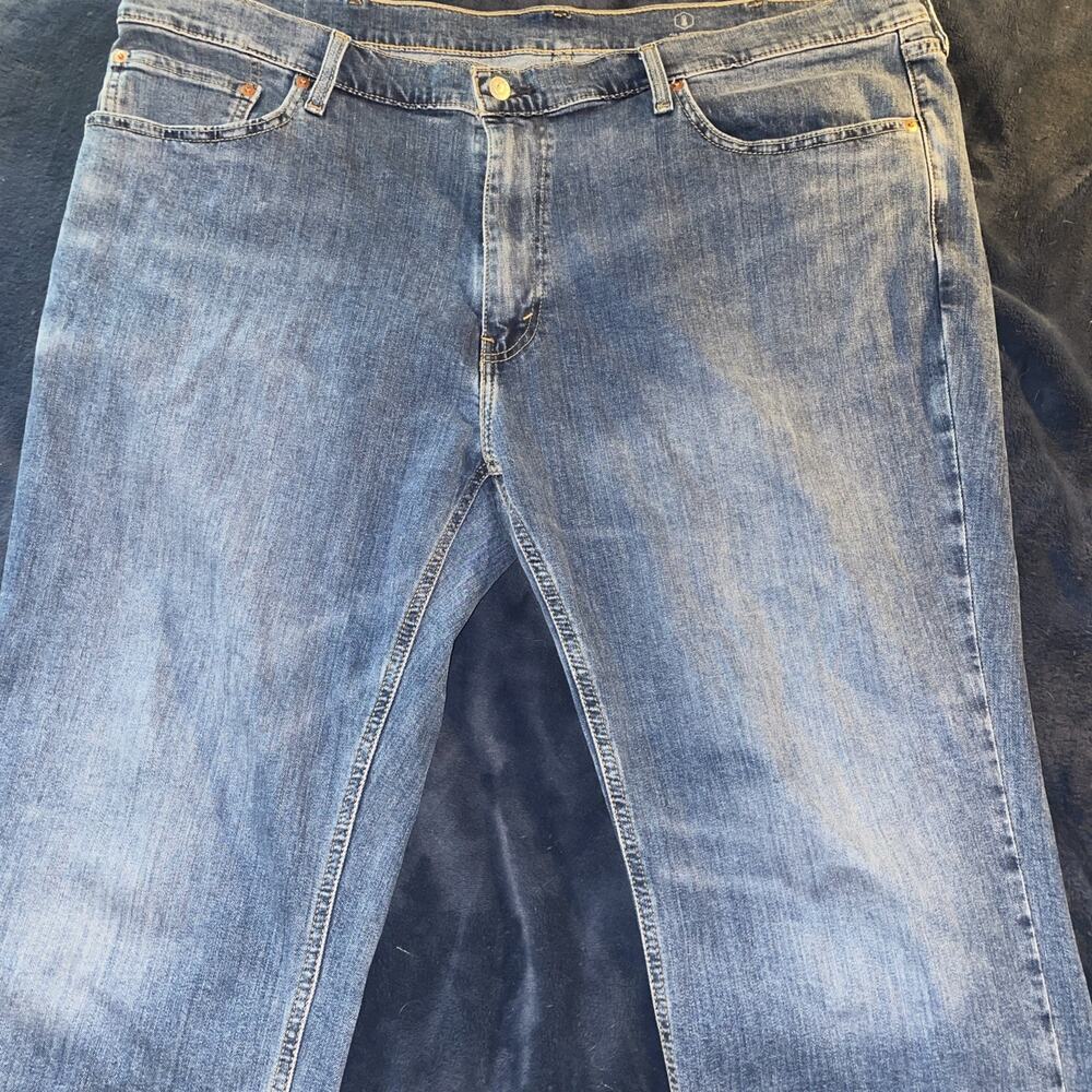 Levi's 541 Jeans Mens 46x39 Blue Athletic Taper Stretch Medium Wash Denim